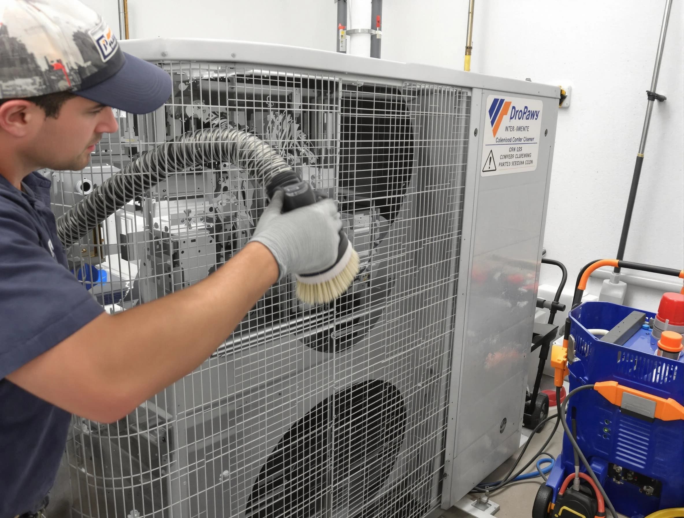Glenshaw Air Duct Cleaning specialist performing precision AC coil cleaning for improved system performance in Glenshaw