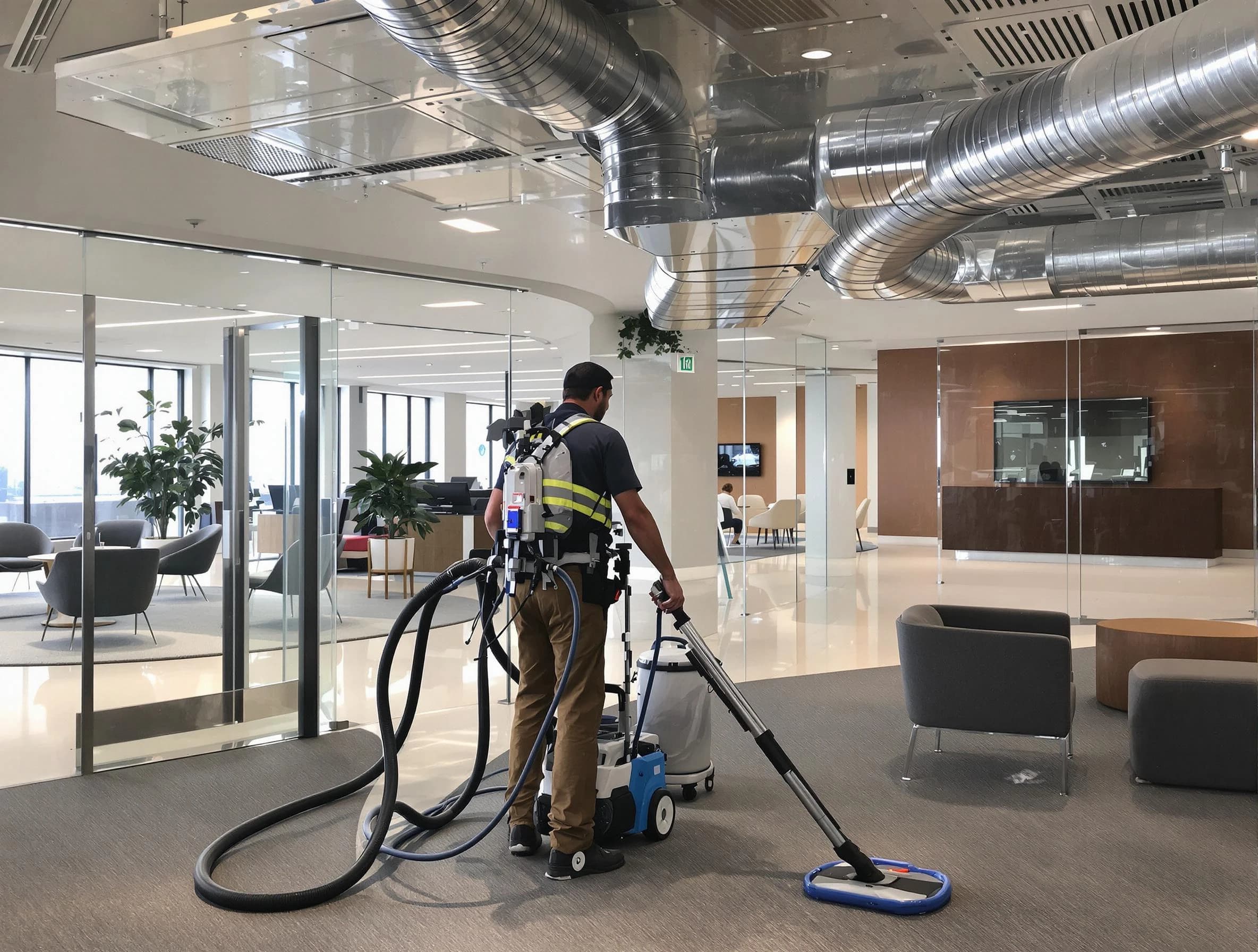 Commercial duct cleaning service by Glenshaw Air Duct Cleaning in Glenshaw