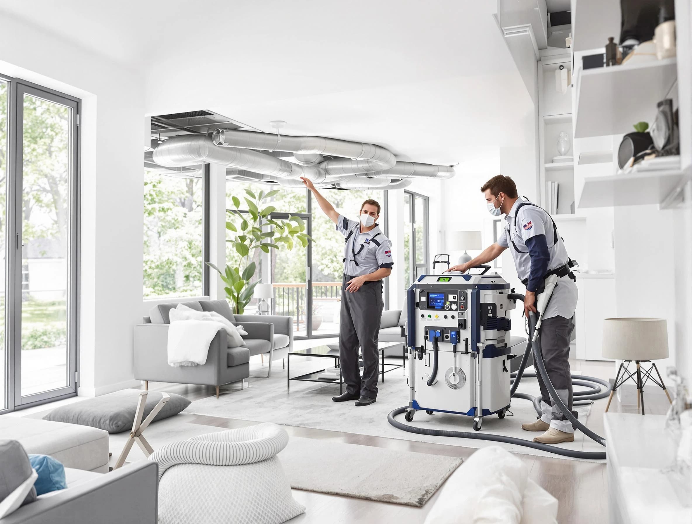 Glenshaw Air Duct Cleaning professional conducting pure air duct cleaning with state-of-the-art equipment in Glenshaw