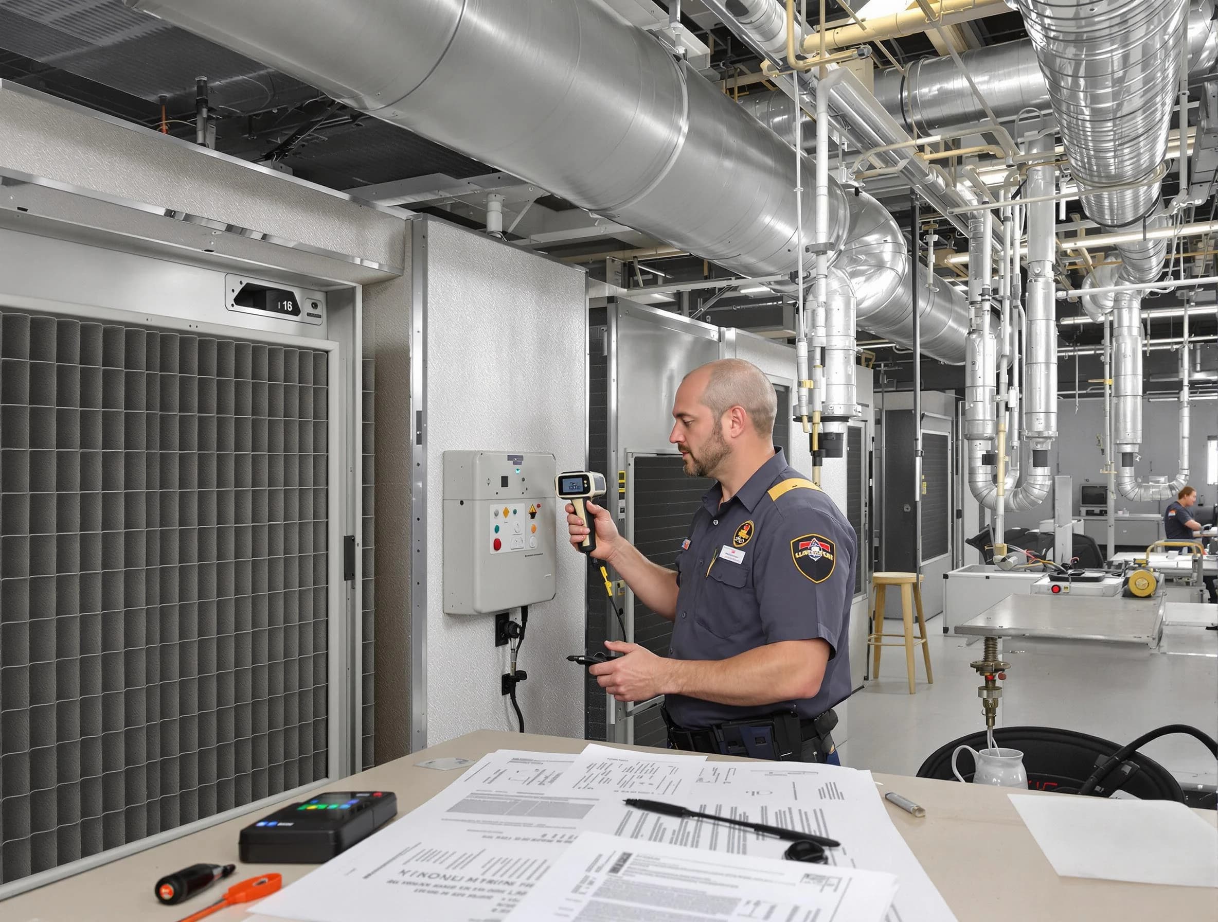 Professional filter system inspection by Glenshaw Air Duct Cleaning in Glenshaw